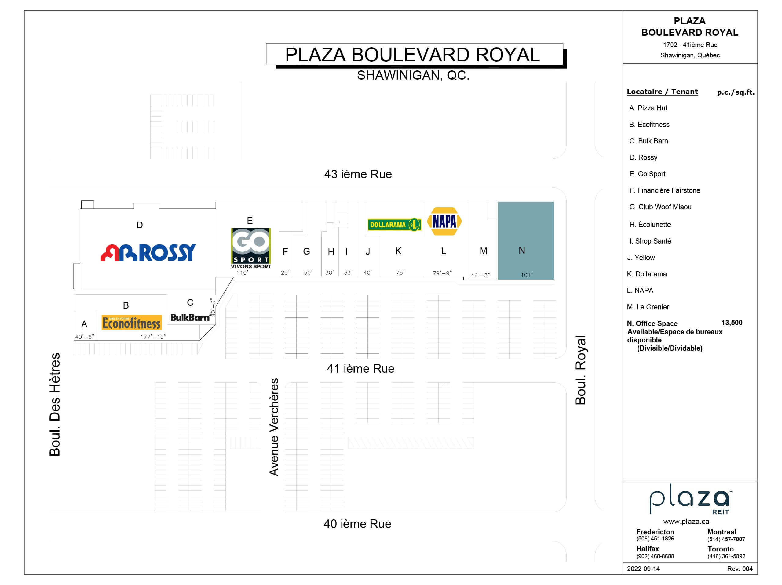 Plaza boulevard Royal
